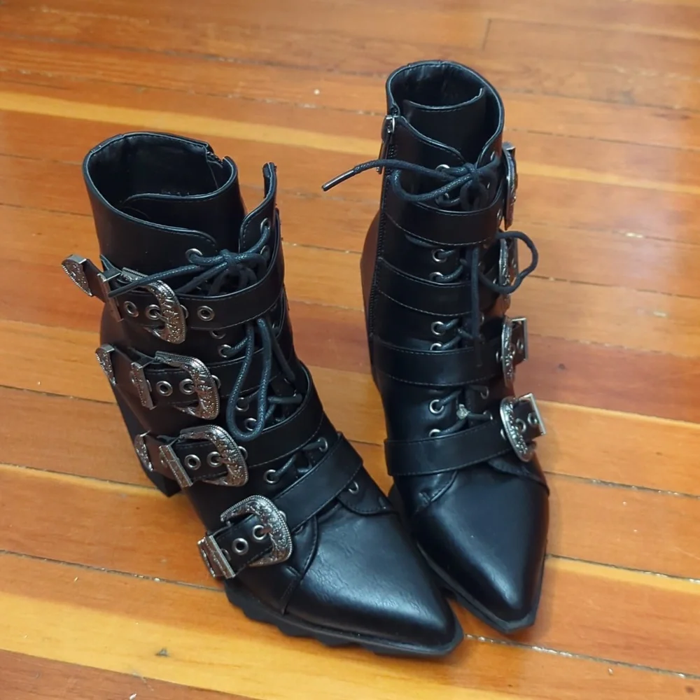 Brand New Dolls Kill Boots - Picture 3 of 8